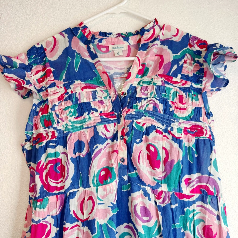 Sundance June Rose Maxi Dress NWT in Rose Print Small - Picture 4 of 11